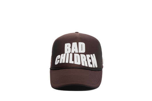 BAD CHILDREN BROWN PUFF HAT