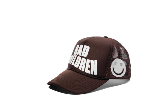 BAD CHILDREN BROWN PUFF HAT